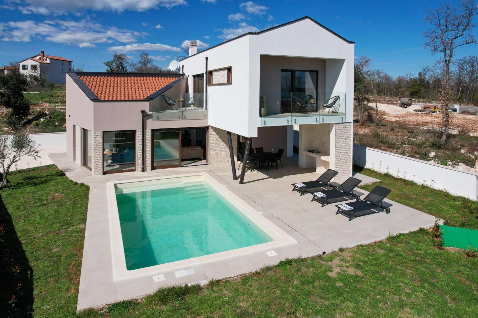 Villa Ogradina Near Pula With Sea View For 5 Persons Only 3 Km From The Beach Krnica Ngoại thất bức ảnh